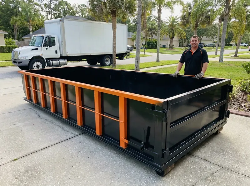 Concrete Heavy Debris Dumpster in Jacksonville, FL
