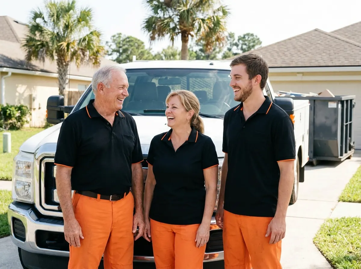Meadow Creek Dumpster Rental dumpster team in Jacksonville, FL